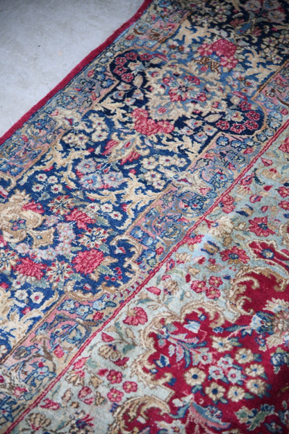 Large Well Worn Persian Keshan Rug