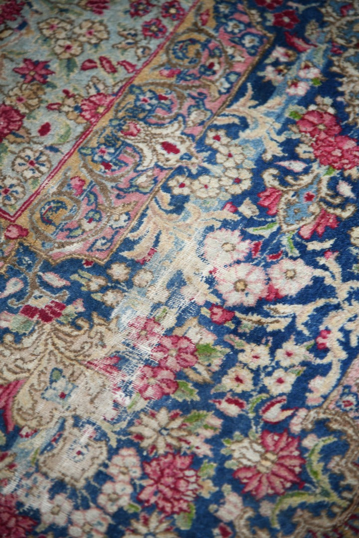 Large Well Worn Persian Keshan Rug