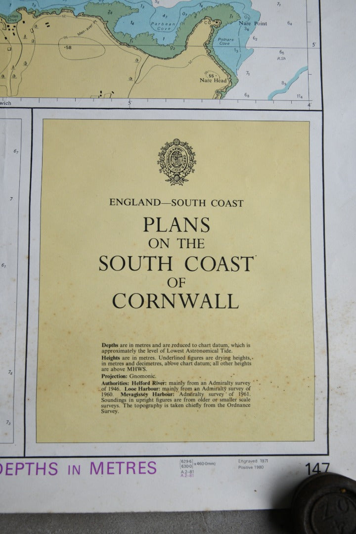 Map Plans on the South Coast Cornwall