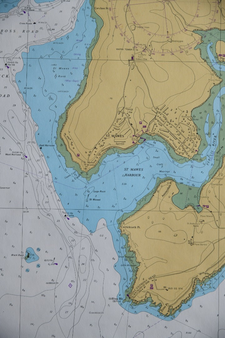 Falmouth Harbour Map