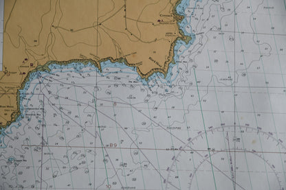 Cornish Map - Approaches To Falmouth