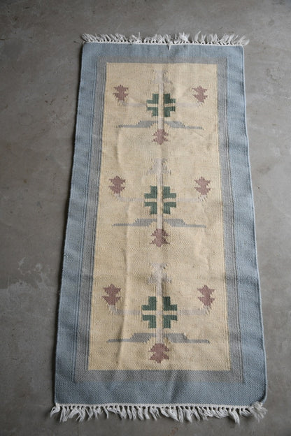 Vintage Scandi Wool Flat Weave Rug