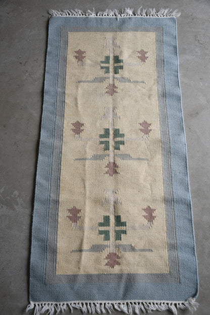 Vintage Scandi Wool Flat Weave Rug