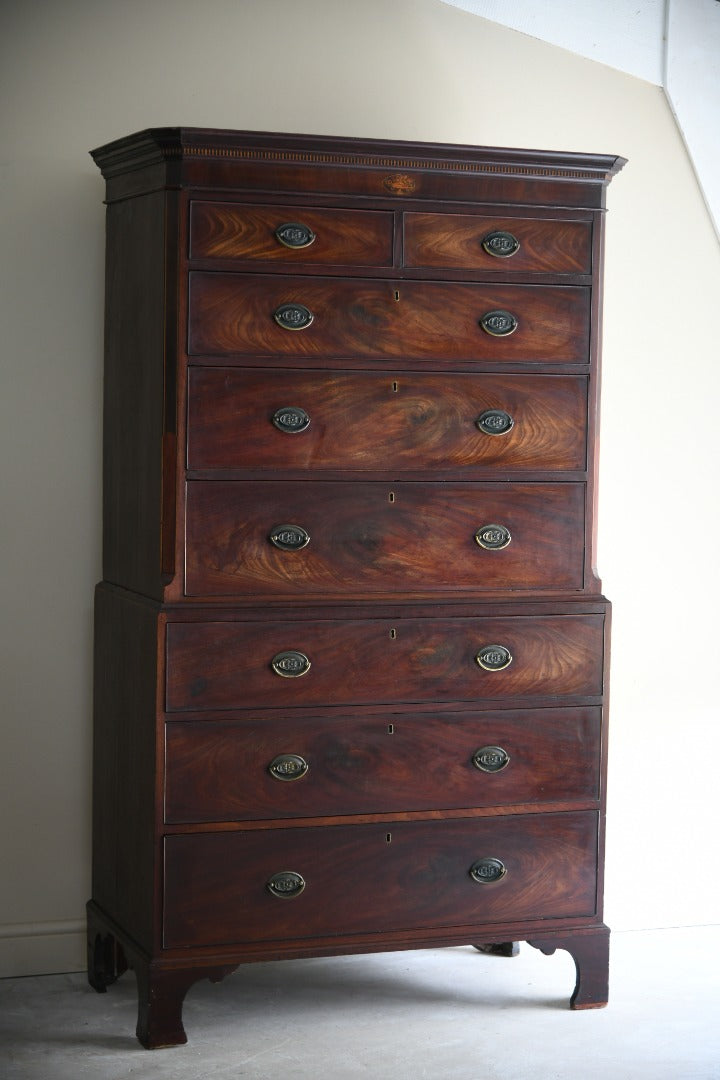 Georgian Mahogany Chest on Chest