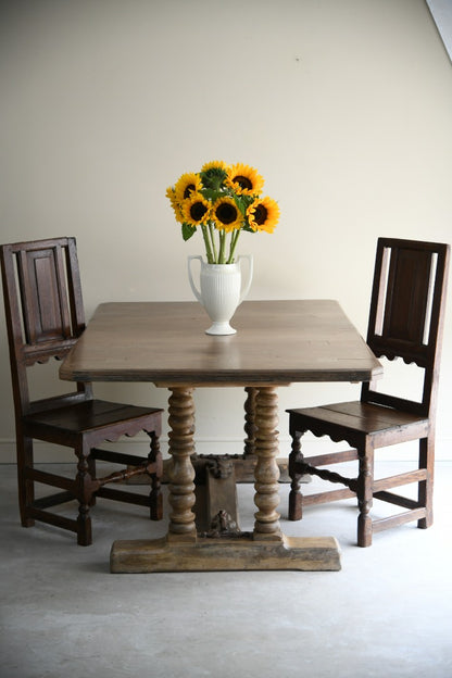 Rustic Oak Refectory Table