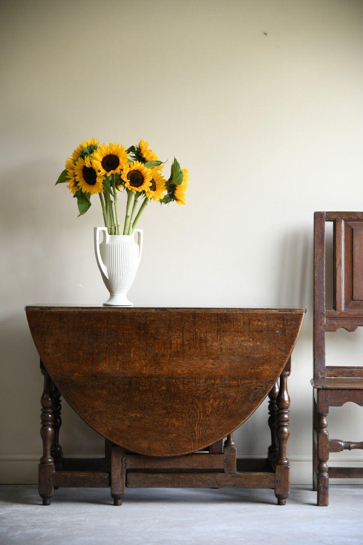 Oak drop store leaf table