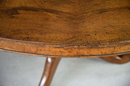 Victorian Walnut Tilt Top Table