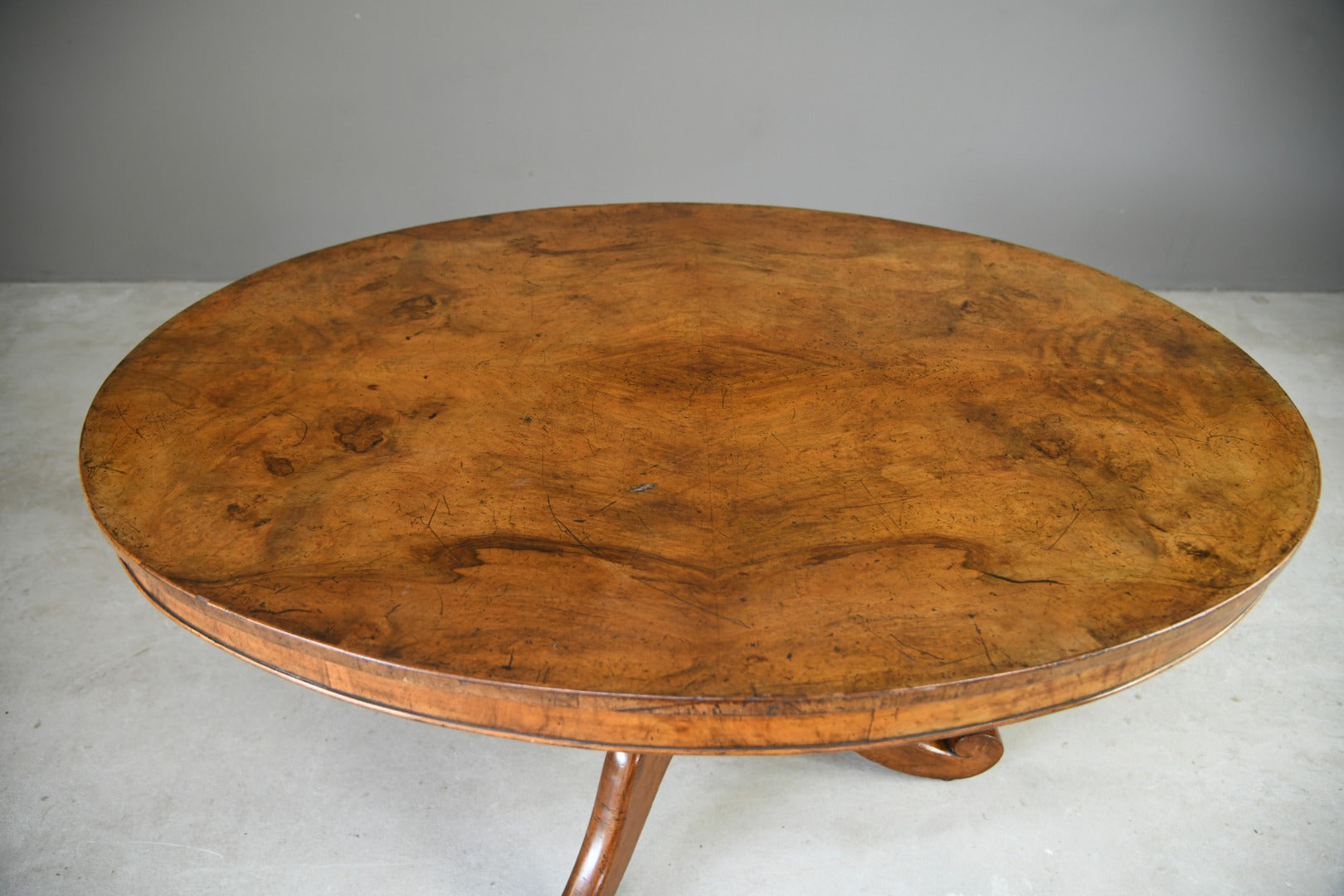 Victorian Walnut Tilt Top Table