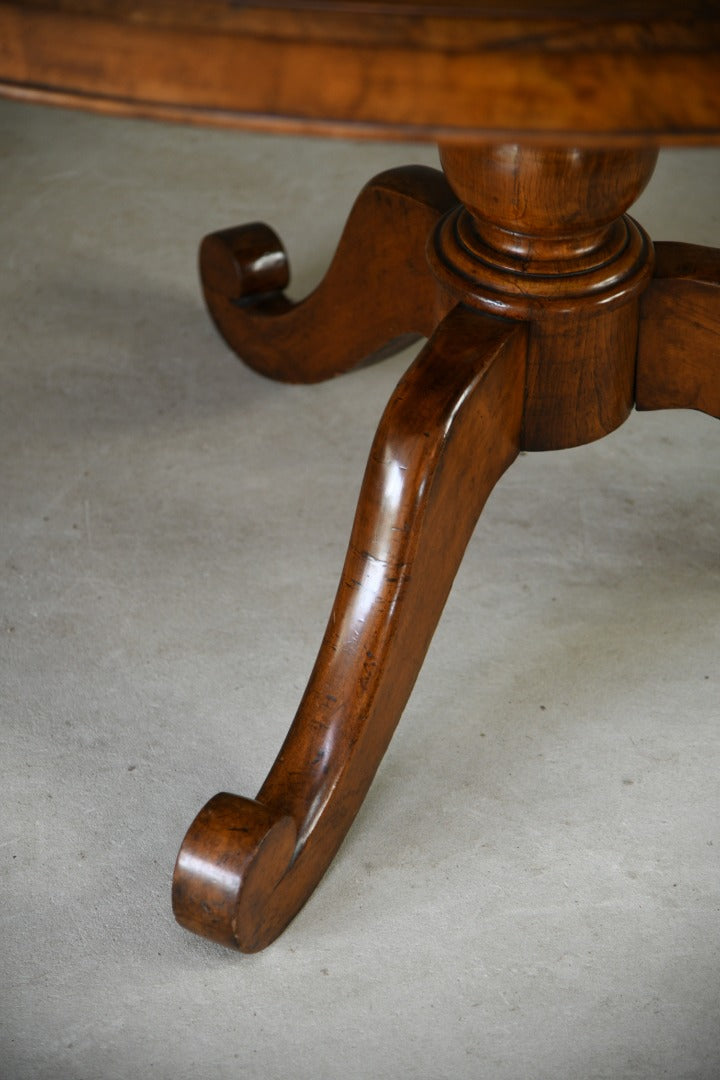 Victorian Walnut Tilt Top Table