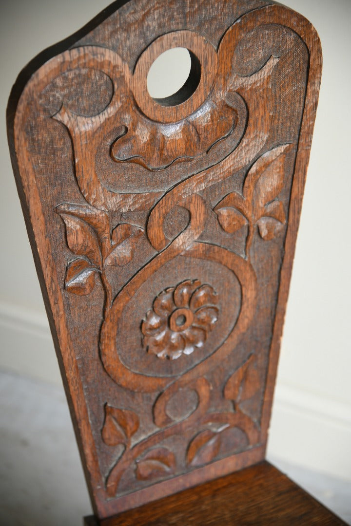 Carved Oak Occasional Chair