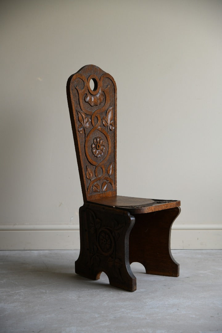 Carved Oak Occasional Chair