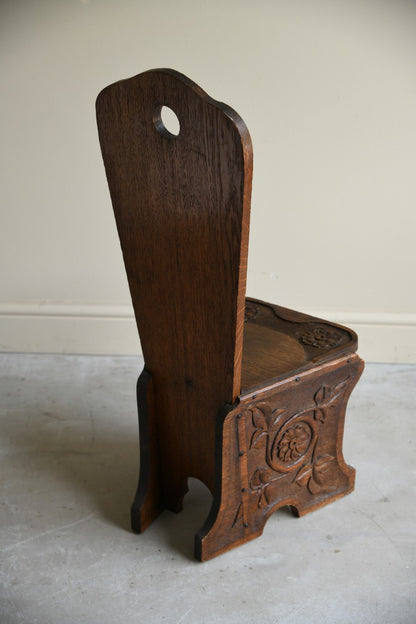 Carved Oak Occasional Chair