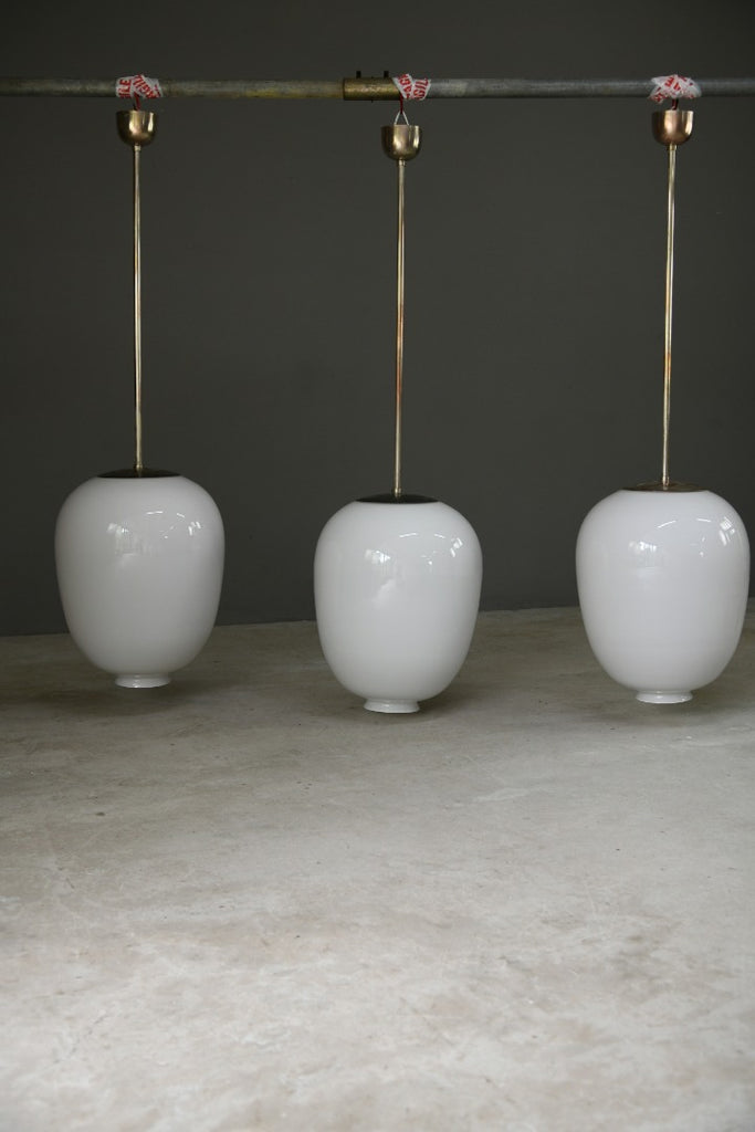 Single Mid Century Murano Stilnovo Style Pendant Lamp