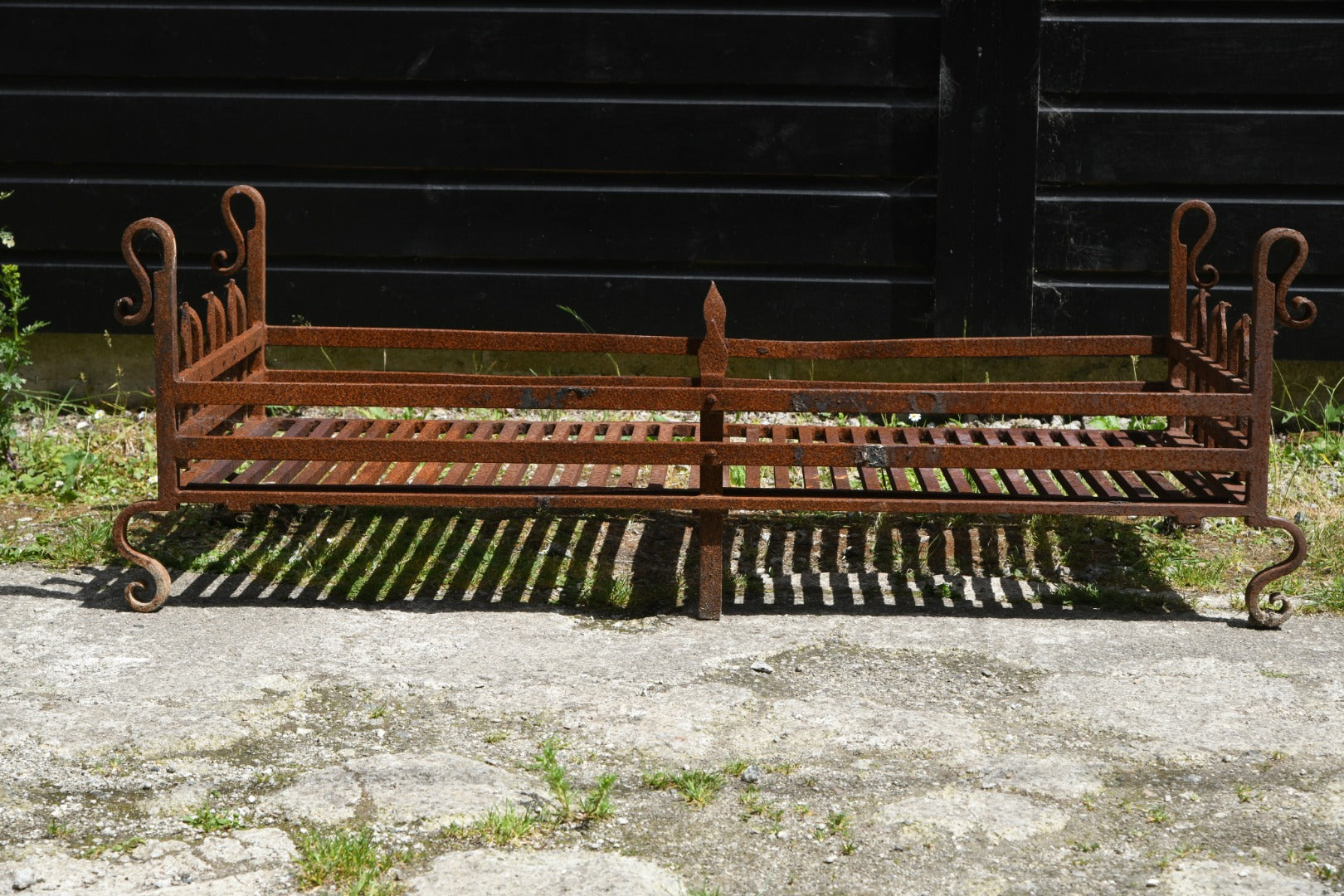 Large Iron Fire Basket