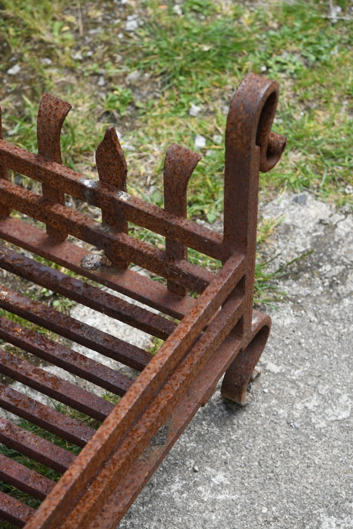 Large Iron Fire Basket