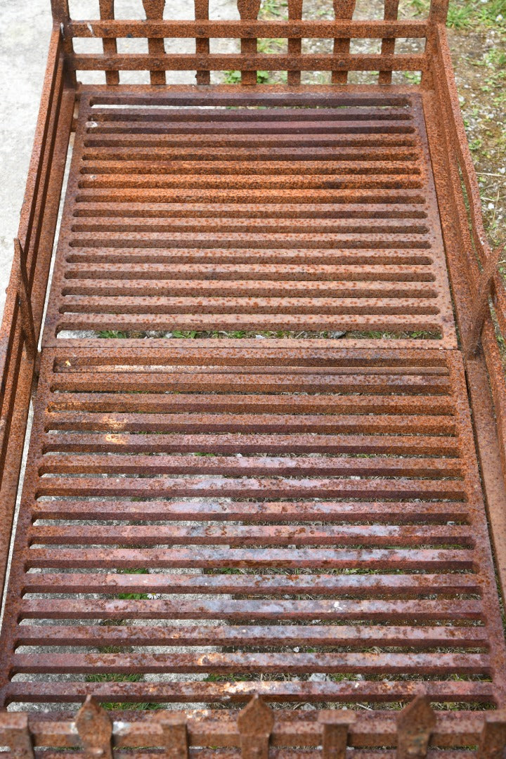 Large Iron Fire Basket