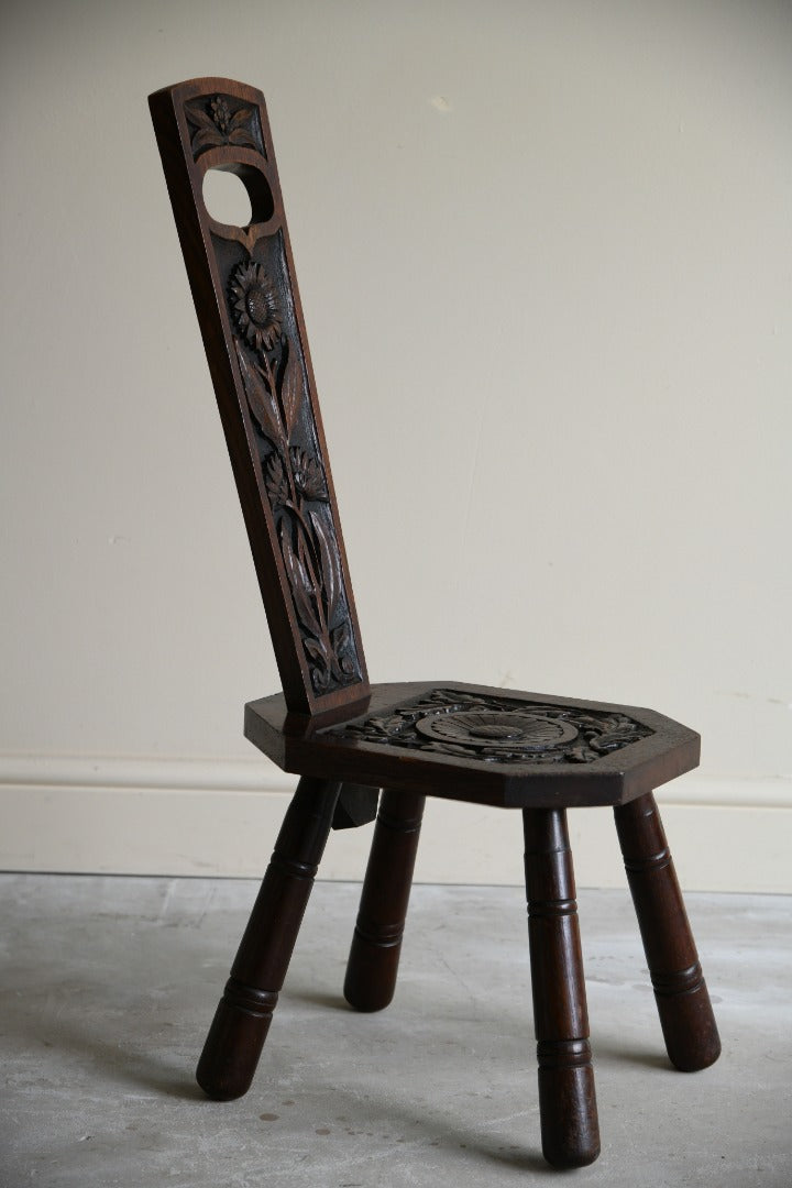 Carved Spinning Chair