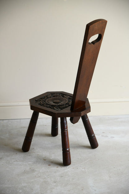 Carved Spinning Chair