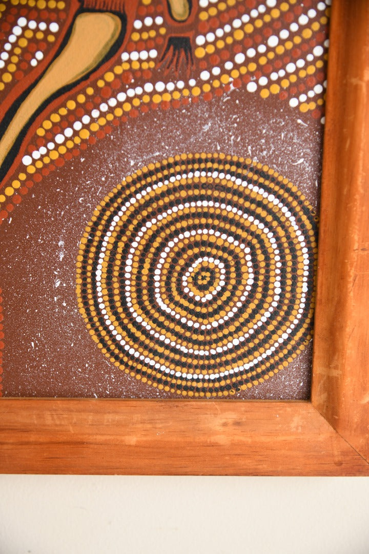 Australian Aboriginal School Acrylic On Canvas