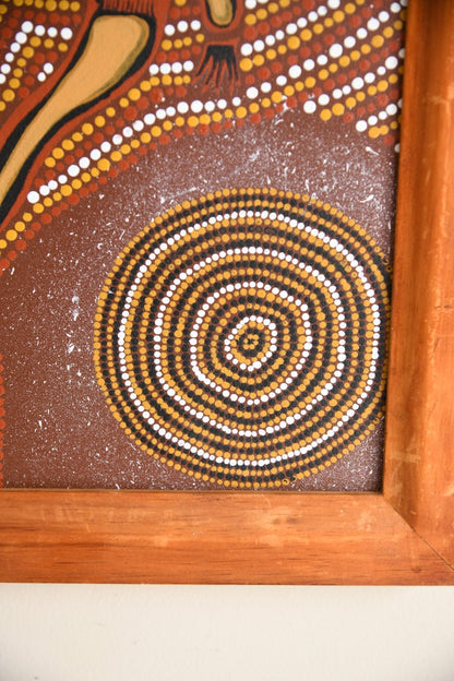 Australian Aboriginal School Acrylic On Canvas