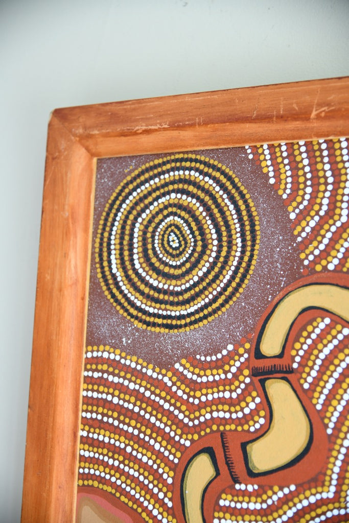 Australian Aboriginal School Acrylic On Canvas