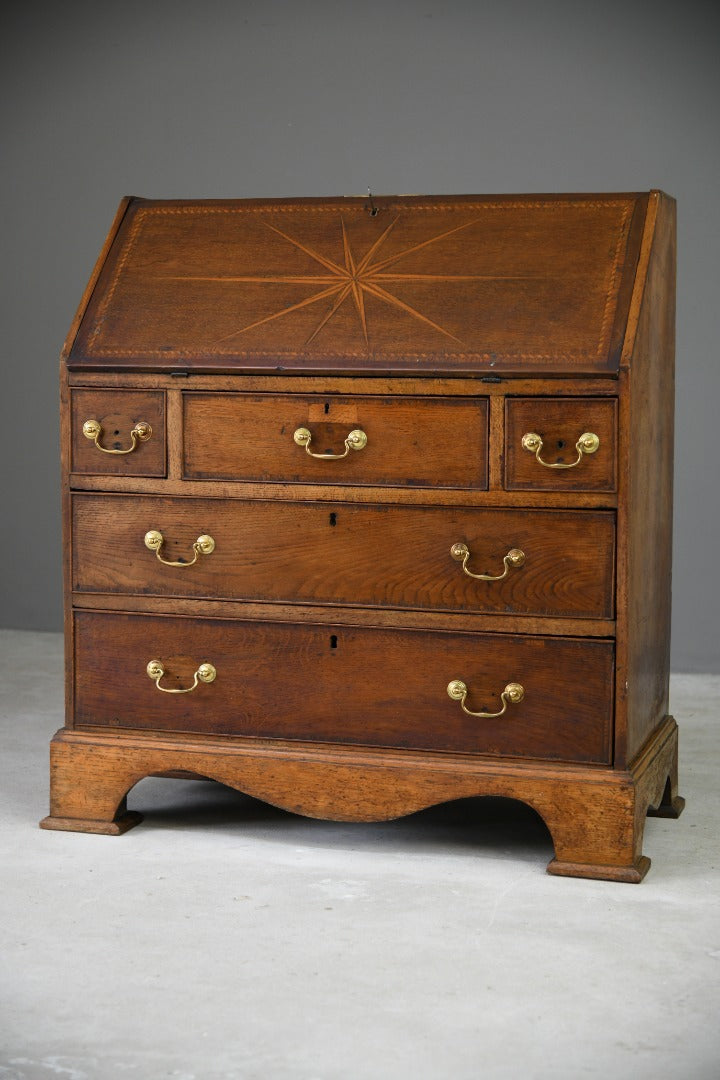 Antique Georgian Oak Writing Bureau