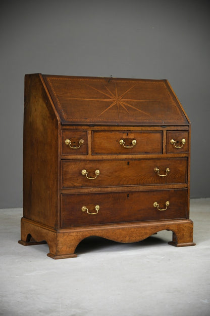 Antique Georgian Oak Writing Bureau