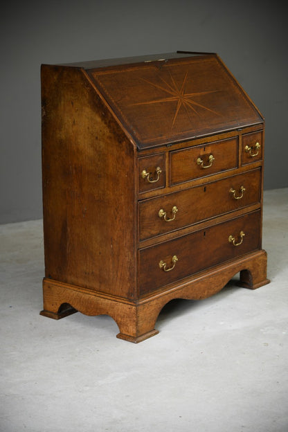 Antique Georgian Oak Writing Bureau