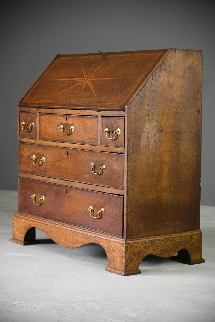 Antique Georgian Oak Writing Bureau