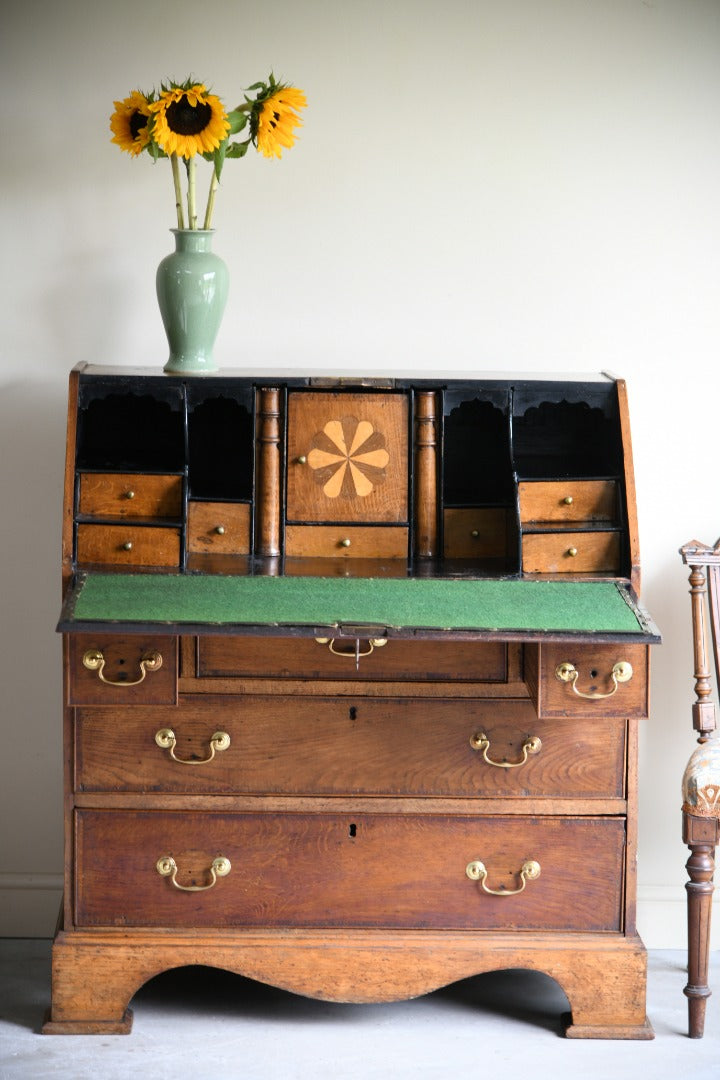 Antique Georgian Oak Writing Bureau