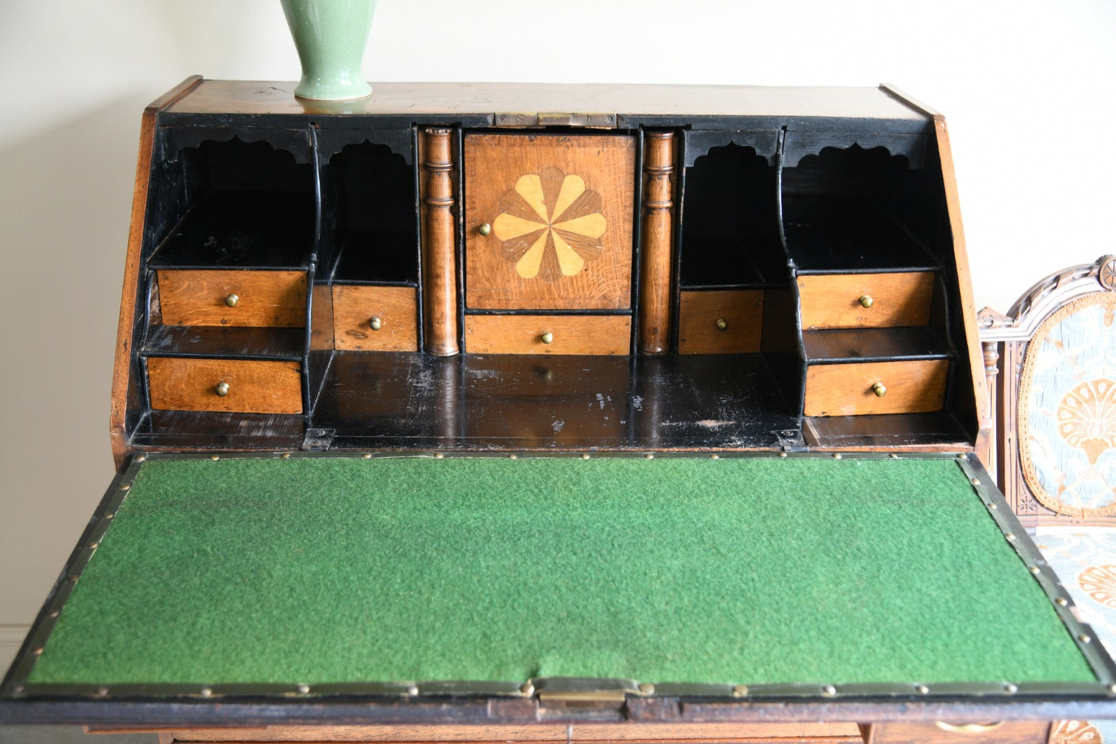 Antique Georgian Oak Writing Bureau