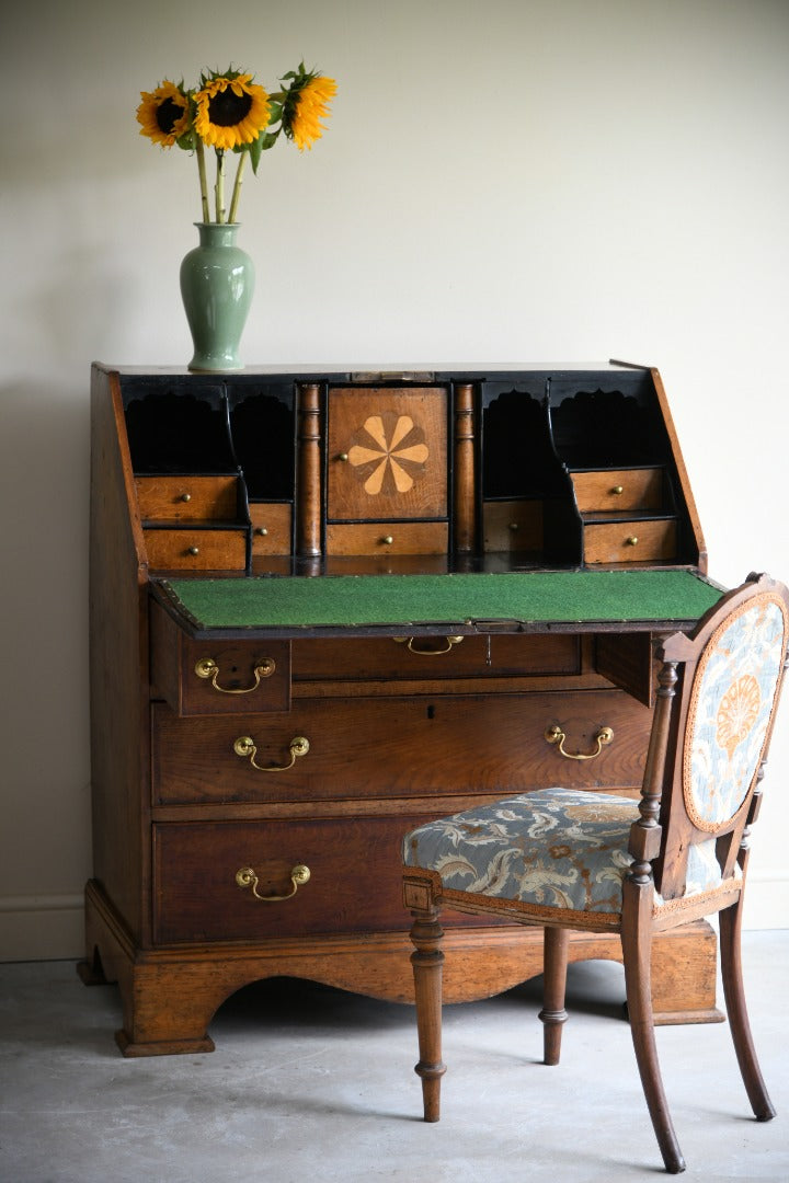 Antique Georgian Oak Writing Bureau