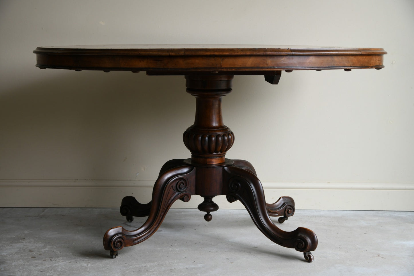 Victorian Walnut Tilt Top Table