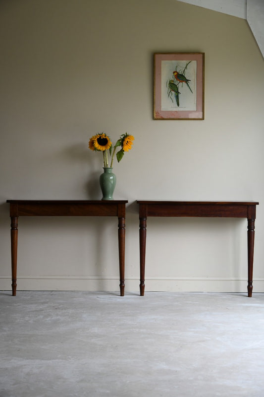 Pair Mahogany Occasional Tables
