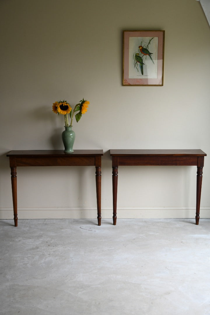 Pair Mahogany Occasional Tables