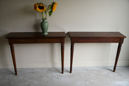 Pair Mahogany Occasional Tables