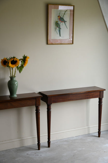 Pair Mahogany Occasional Tables