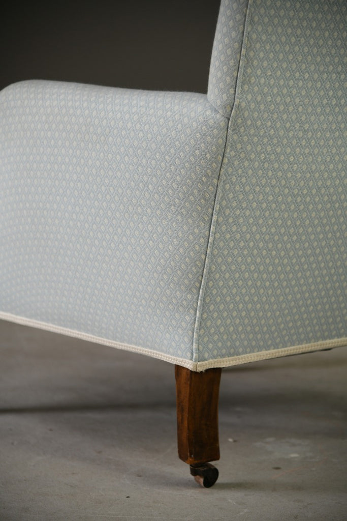 Victorian Blue Upholstered Armchair