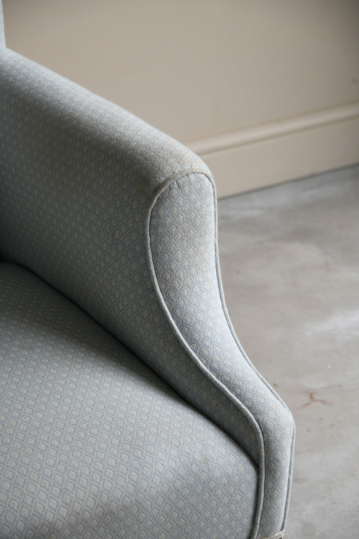 Victorian Blue Upholstered Armchair