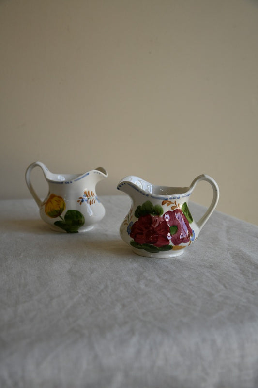 Pair Vintage Simpsons Chanticleer Belle Fiore Jugs