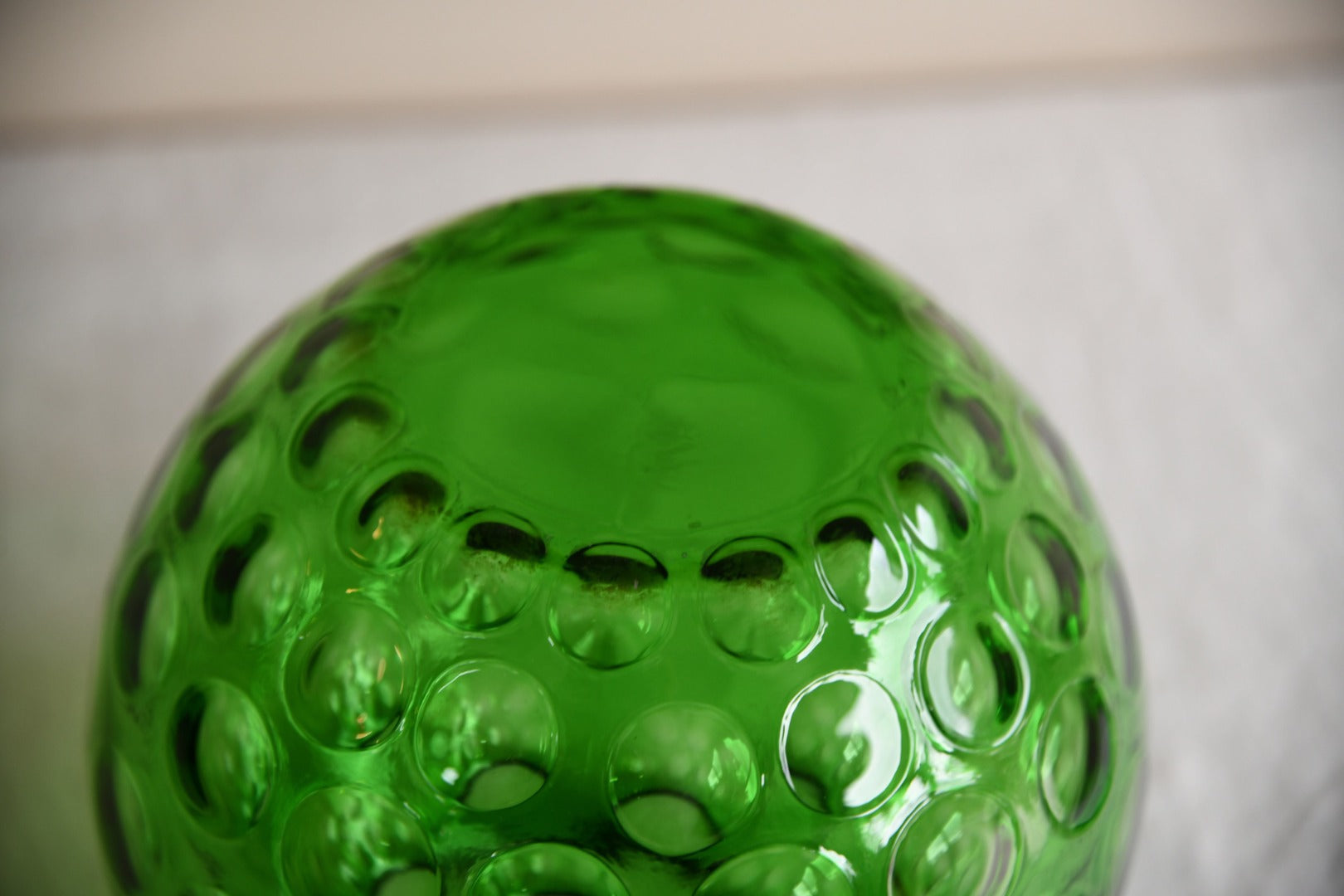 Czech Green Glass Bowl