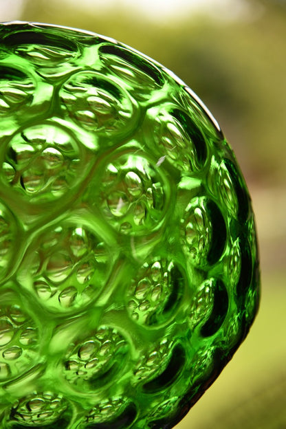 Czech Green Glass Bowl