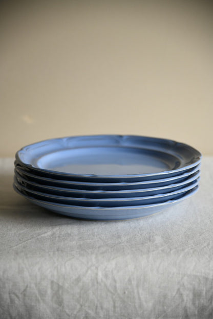 5 Vintage International Table Works Country Blue Dinner Plates