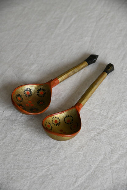 Pair Vintage Russian Spoons