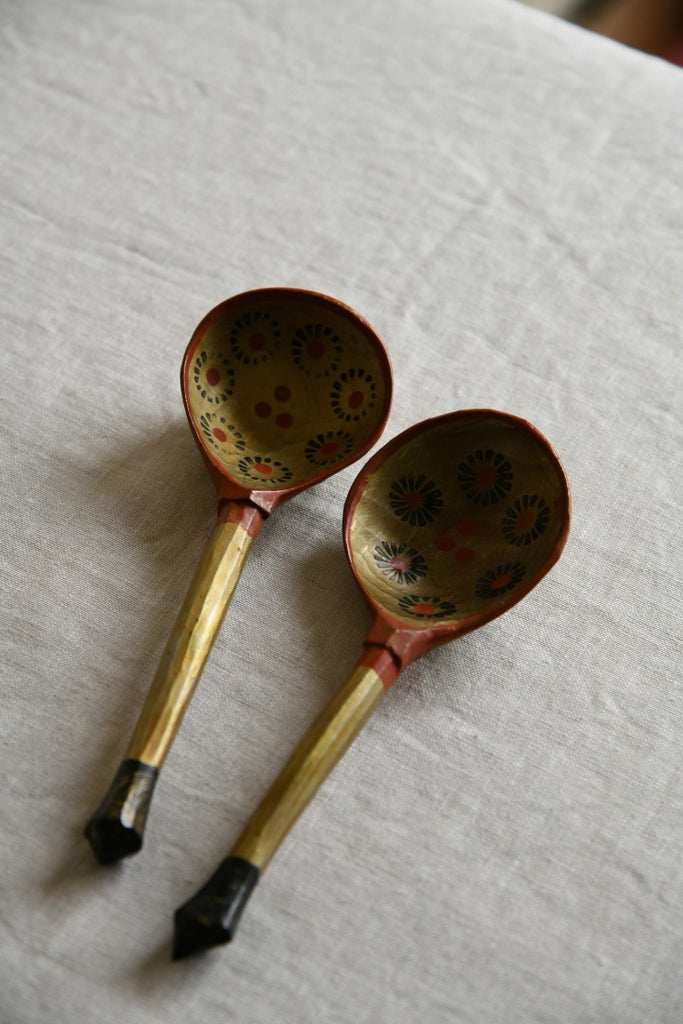 Pair Vintage Russian Spoons
