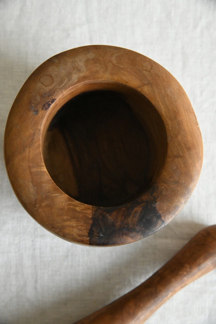 Olive Wood Pestle and Mortar