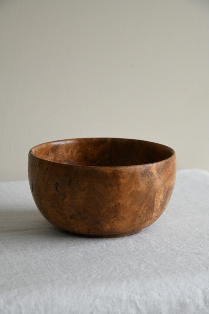 Turned Burr Wood Bowl