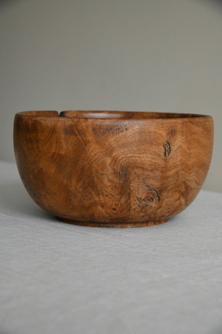 Turned Burr Wood Bowl