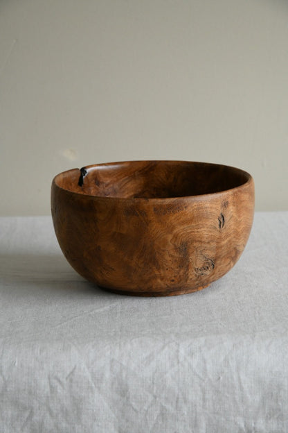 Turned Burr Wood Bowl