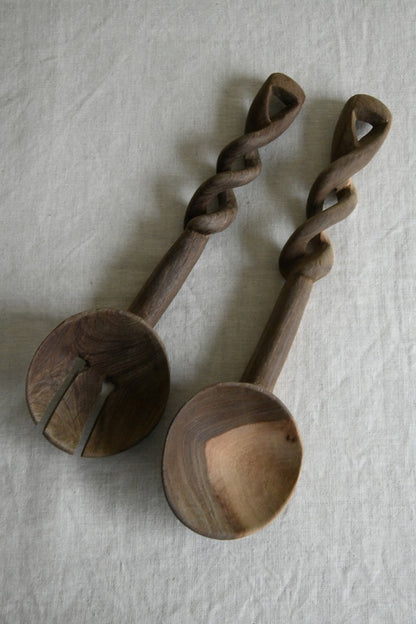 Carved Salad Tongs